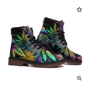 Multicolor Combat Boots